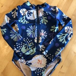Girls Tea Collection Rashguard Swimsuit